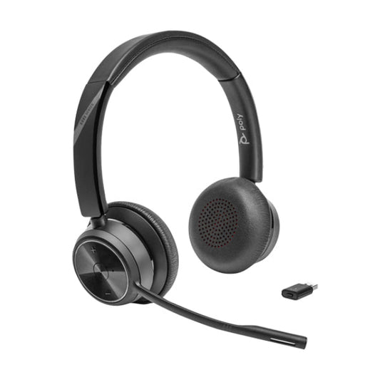 77Y97AA Poly Voyager 4310 Microsoft Teams Certified USB-C Headset with charge stand