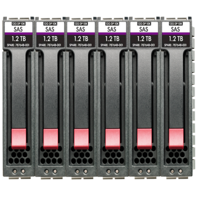 R0Q65A HPE MSA 7.2TB SAS 12G Enterprise 10K SFF (2.5in) M2 3yr Wty 6?pack HDD Bundle