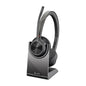 77Y99AA Poly Voyager 4320 UC Stereo USB-A Headset +BT700 USB-A Adapter +Charging Stand