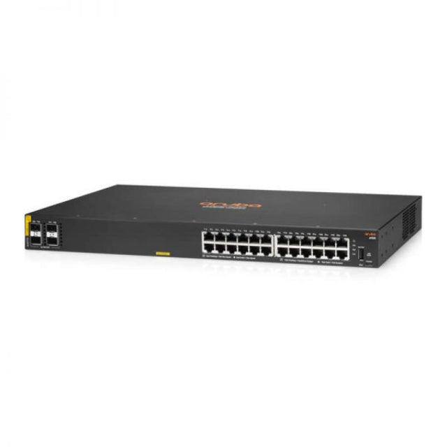 JL677A - HPE Aruba CX 6100 Switch 24G Class4 PoE Switch 4SFP+ 370W